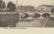 Örebro, Teatern och Sparbankshuset 1905