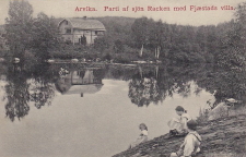 Arvika, Parti av sjön Racken med Fjaestads Villa
