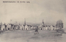 Medeltidsstaden vid Arvika 1909