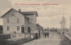 Arvika, Adolf Högbergs Handelsaffär, Heljebol, Högsäter 1916