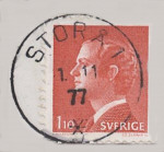 Storå Frimärke 1/11 1977