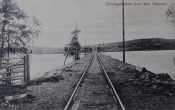 Arvika, Brunskog, Järnvägsbankeln över sjön Värmeln 1925