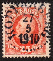 Kopparberg Frimärke 27/5 1910