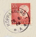 Kopparberg Frimärke 28/8 1969