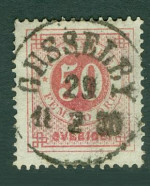 Gusselby Frimärke 29/2 1880