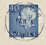 Vedevåg Frimärke 17/1 1961