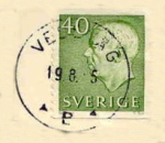 Vedevåg Frimärke 19/8 1975