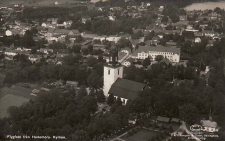 Flygfoto från Hedemora,  Kyrkan