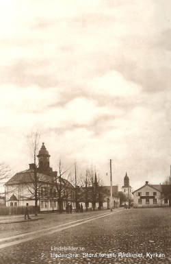 Hedemora, Stora Torget, Rådhuset, Kyrkan