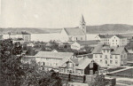 Vy över Lindesberg 1870