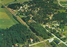 Södertälje, Flygfoto över Hölö 1972