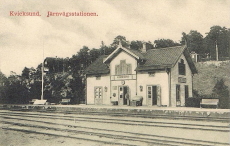 Eskilstuna, Kvicksund Järnvägsstationen 1914