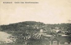 Kvicksund. Utsikt från Hotellverandan 1907