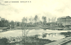 Askersund, Parti af Åmmeberg, Hotellet mm 1906
