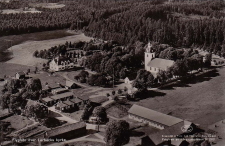 Askersund, Flygfoto över Lerbäcks Kyrka 1946