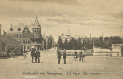 Rådhusbron och Kungsgatan. Till höger, Öfvre Hamnen 1924