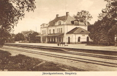 Eskilstuna, Järnvägsstationen Skogstorp 1927