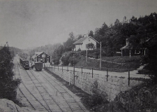 Södertälje, Mölnbo Post och Järnvägsstationen 1897