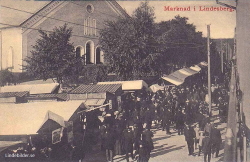 Marknad i Lindesberg 1908