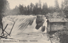 Hagfors, Timmerflottning i Brattfallet, Ekshärad 1908