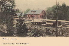 Askersund, Mariedam, Stationen 1903