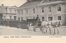 Arboga, Stora Torget, Söndagsafton 1912