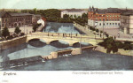 Örebro, Frimurarelogen, Sparbankshuset och Teatern 1905