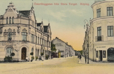 Köping, Österlånggatan från Stora Torget 1909