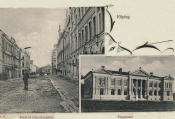 Köping, Parti af Österlånggatan och Tingshuset 1901