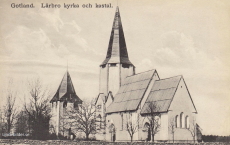 Gotland. Lärbro kyrka och kastal