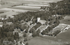 Flygfoto över Glava kyrka