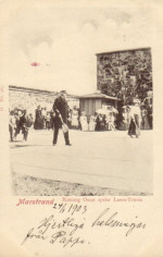Oscar II spelar tennis i Marstrand 1903