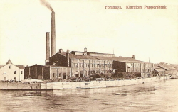 Forshaga,  Klarafors Pappersbruk 1910