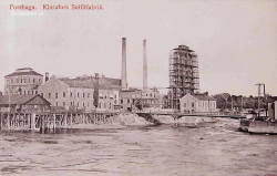 Forshaga. Klarafors Sulfitfabrik 1910