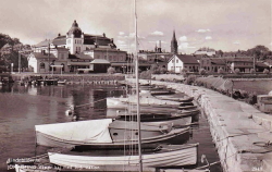 Jönköping, Väster kaj med sj station 1943