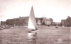 Jönköping, Yttre Hamnen med stora Hotellet 1952