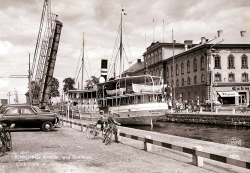 Jönköping. Kanalen med Klaffbron 1961