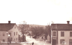 Vimmerby. Utsikt från Kyrkparken 1940