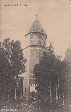 Vattentornet. Avesta 1918