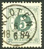 Klotens Frimärke 5/6 1884