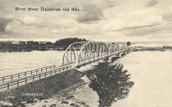 Bron över Dalelfven vid Näs