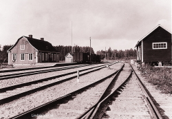 Näs Bruk, Nya Järnvägsstationen 1921