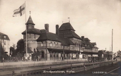 Järnvägsstationen. Krylbo