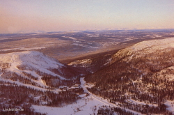 Härjedalen, Vemdalsskalet Med Helags Och Lunndorrsfjellet I Bakgrunden 1983