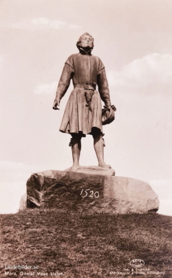 Mora. Gustaf Vasa statyn
