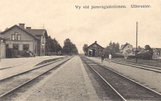 Ullersäter. Vy vid Järnvägsstationen 1910