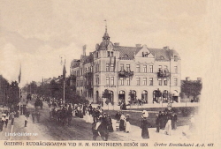 Örebro Rudbäcksgatan Vid HM Konungens besök 1901