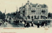 Örebro Rudbecksgatan Vid HM Konungens Besök 1901