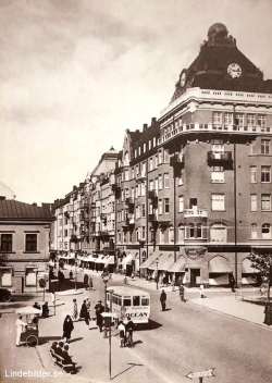 Örebro Storgatan vid Järntorget, Folkliv 1928