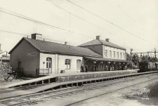 Fellingsbro Järnvägsstationen 1956